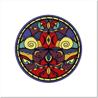 Color Symmetry Circle Art Tee Posters and Art